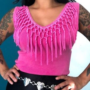 Vintage fringe tassel top